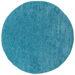 Safavieh August Shag Runner Turquoise 2'3" X 14' Flokati-Inspired Plush 1-1/8" Pile Power-Loomed Durable Elegance AUG900K-214