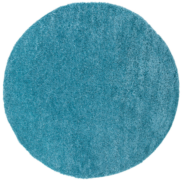 Safavieh August Shag Runner Turquoise 2'3" X 14' Flokati-Inspired Plush 1-1/8" Pile Power-Loomed Durable Elegance AUG900K-214