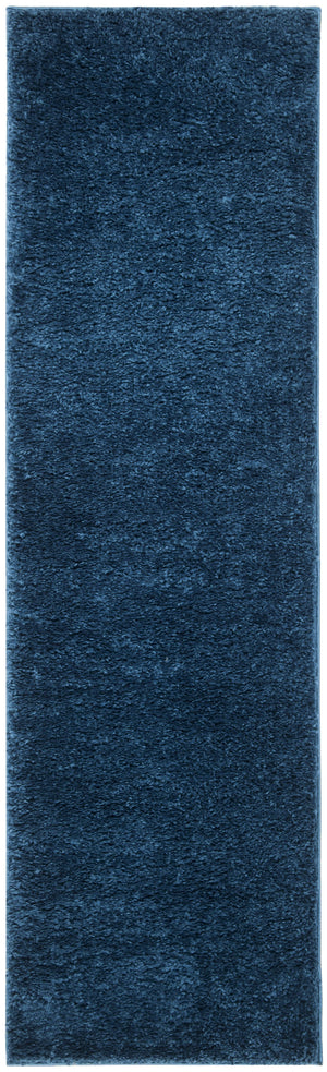 Safavieh August Luxurious Shag Area Rug - Sumptuous Softness & Modern Elegance For Your Cozy Living Space Navy 65% Polypropylene + 35% Jute Aug900n-4sq