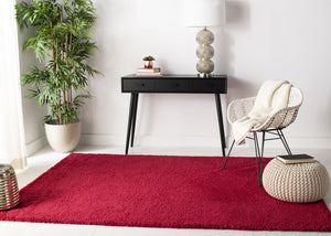 Safavieh August Shag Area Rug - Luxurious 10' X 10' Soft Comfort For Elegant Home Aesthetics And Style Red 65% Polypropylene + 35% Jute Aug900q-214