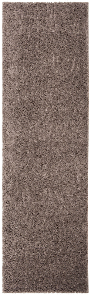 Safavieh August Taupe Shag Runner Rug — Plush 1-1/8" Pile, Power-Loomed In Turkey, Durable Polypropylene-Jute Finish 2'-3" x 18'-0" AUG900R-218