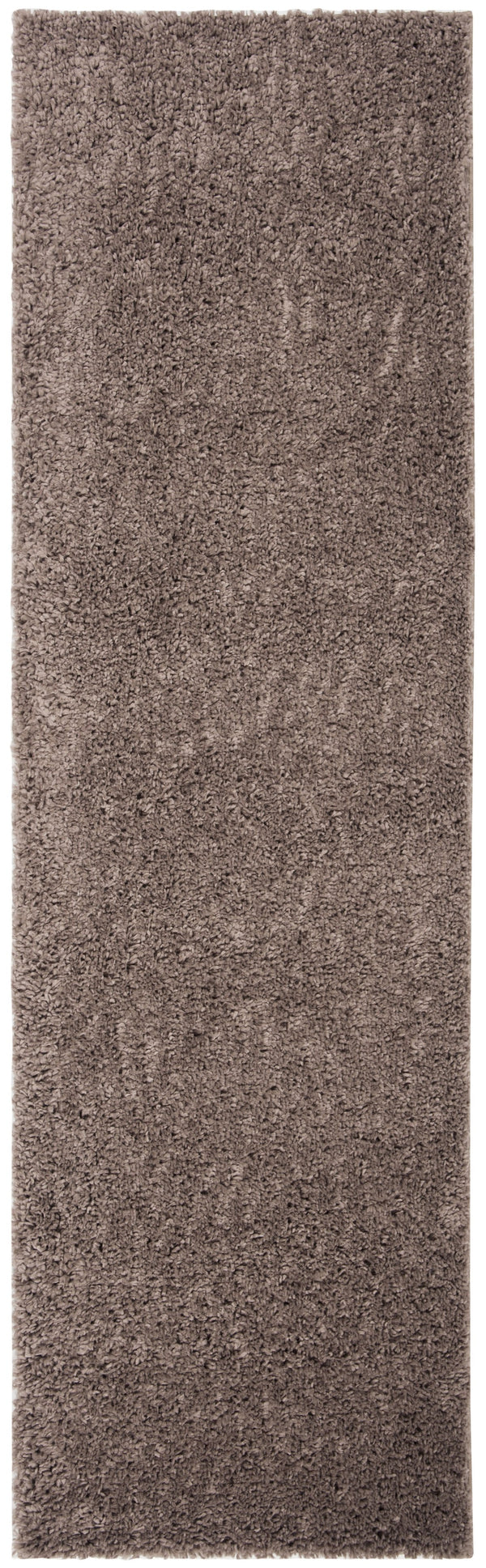Safavieh August Taupe Shag Runner Rug — Plush 1-1/8" Pile, Power-Loomed In Turkey, Durable Polypropylene-Jute Finish 2'-3" x 18'-0" AUG900R-218
