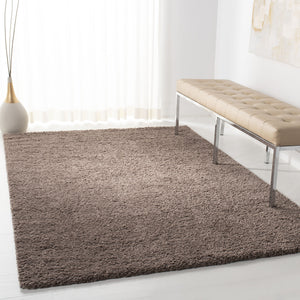 Safavieh August Taupe Shag Runner Rug — Plush 1-1/8" Pile, Power-Loomed In Turkey, Durable Polypropylene-Jute Finish 2'-3" x 18'-0" AUG900R-218