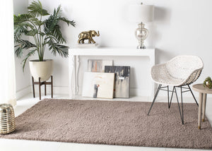 Safavieh August Taupe Shag Runner Rug — Plush 1-1/8" Pile, Power-Loomed In Turkey, Durable Polypropylene-Jute Finish 2'-3" x 18'-0" AUG900R-218