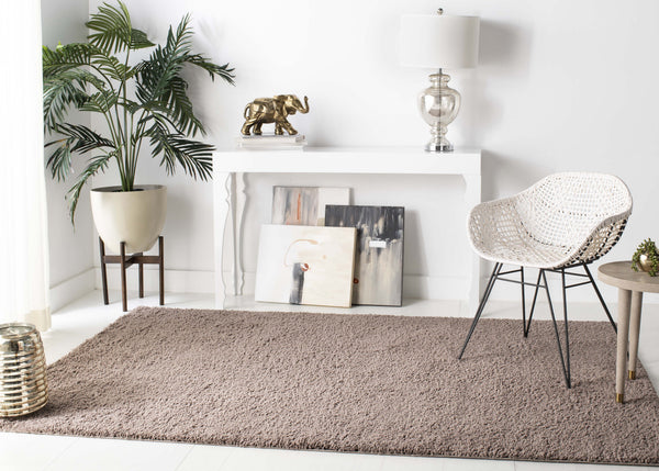 Safavieh August Taupe Shag Runner Rug — Plush 1-1/8" Pile, Power-Loomed In Turkey, Durable Polypropylene-Jute Finish 2'-3" x 18'-0" AUG900R-218