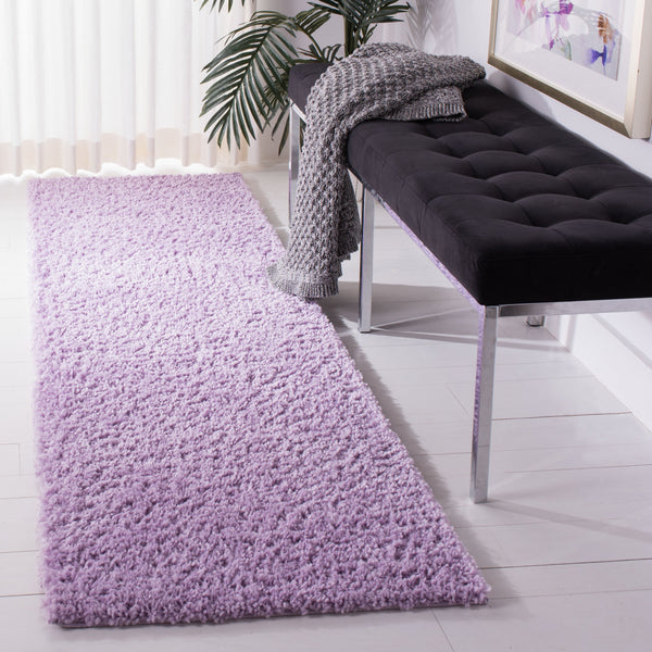 Safavieh August Shag Area Rug - Luxurious 10' X 10' Soft Comfort For Elegant Home Aesthetics And Style Lilac 65% Polypropylene + 35% Jute Aug900v-3r
