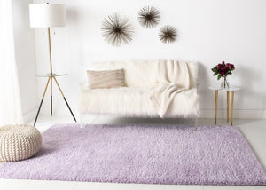 Safavieh August Shag Area Rug - Luxurious 10' X 10' Soft Comfort For Elegant Home Aesthetics And Style Lilac 65% Polypropylene + 35% Jute Aug900v-3r
