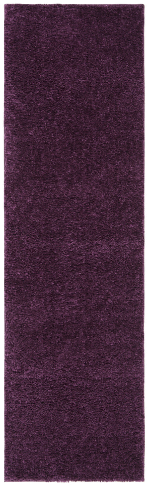 Safavieh August Luxurious Shag Area Rug - Sumptuous Softness & Modern Elegance For Your Cozy Living Space Purple 65% Polypropylene + 35% Jute Aug900w-214