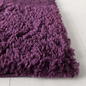 Safavieh August Luxurious Shag Area Rug - Sumptuous Softness & Modern Elegance For Your Cozy Living Space Purple 65% Polypropylene + 35% Jute Aug900w-214