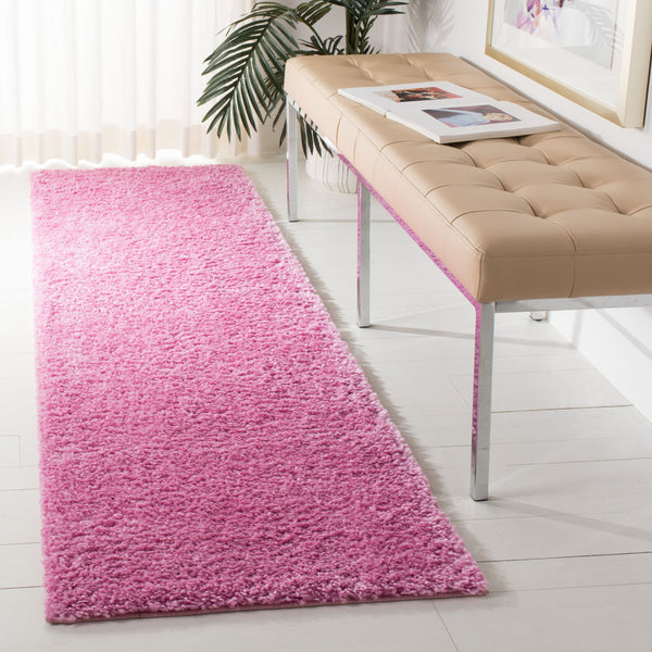 Safavieh August Shag Area Rug - Luxurious 10' X 10' Soft Comfort For Elegant Home Aesthetics And Style Pink 65% Polypropylene + 35% Jute Aug900x-4sq