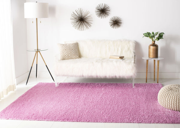 Safavieh August Shag Area Rug - Luxurious 10' X 10' Soft Comfort For Elegant Home Aesthetics And Style Pink 65% Polypropylene + 35% Jute Aug900x-4sq