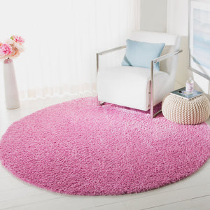 Safavieh August Shag Area Rug - Luxurious 10' X 10' Soft Comfort For Elegant Home Aesthetics And Style Pink 65% Polypropylene + 35% Jute Aug900x-4sq