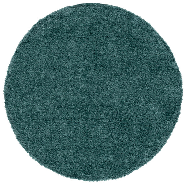 Safavieh August Shag 900 Power Loomed Shag & Flokati Rug Green 6'-7" x 6'-7" Square