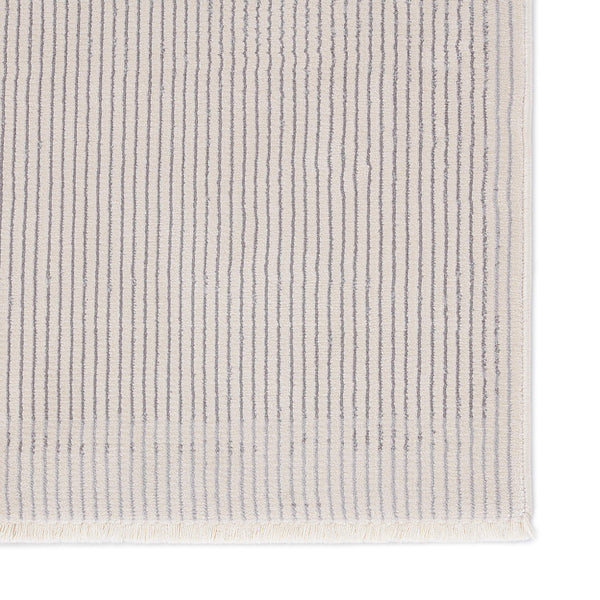 Jaipur Living Jaipur Living Xavi Ticking Stripe Viscose Blend Rug with High Low Carved Pile Texture 5' X 7'6" RUG151017