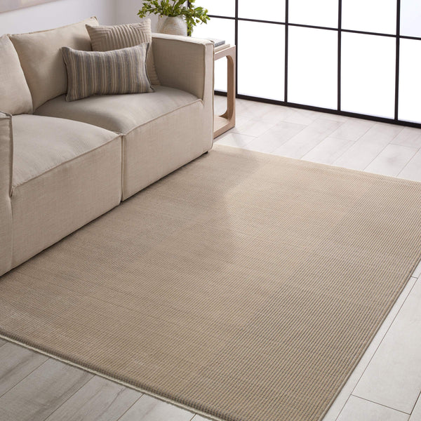 Jaipur Living Jaipur Living Xavi Ticking Stripe Viscose Blend Rug with High Low Carved Pile Texture 5' X 7'6" RUG151017