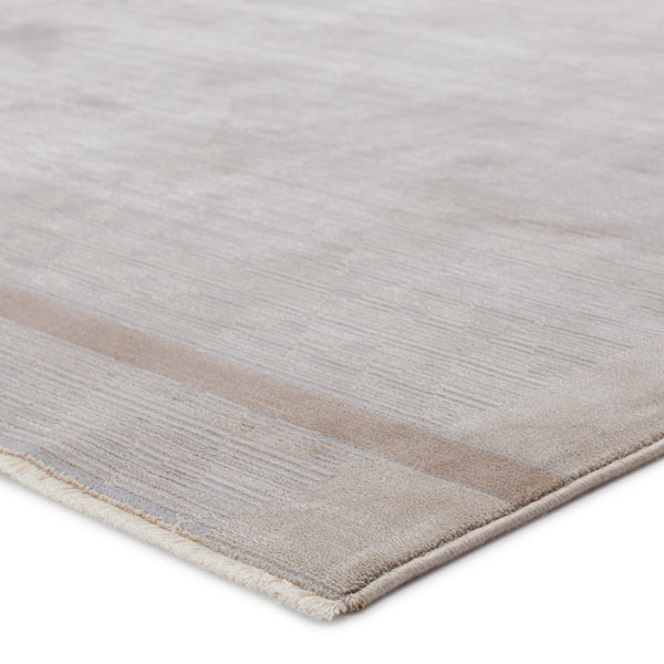 Jaipur Living Jaipur Living Linus Tribal Taupe Viscose Blend Rug with Carved High-low Pile Texture Taupe 5'X7'6" RUG151033