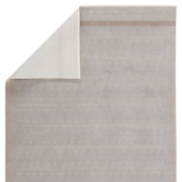 Jaipur Living Jaipur Living Linus Tribal Taupe Viscose Blend Rug with Carved High-low Pile Texture Taupe 5'X7'6" RUG151033