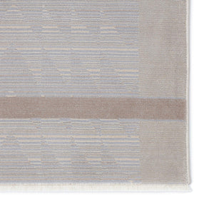 Jaipur Living Jaipur Living Linus Tribal Taupe Viscose Blend Rug with Carved High-low Pile Texture Taupe 5'X7'6" RUG151033