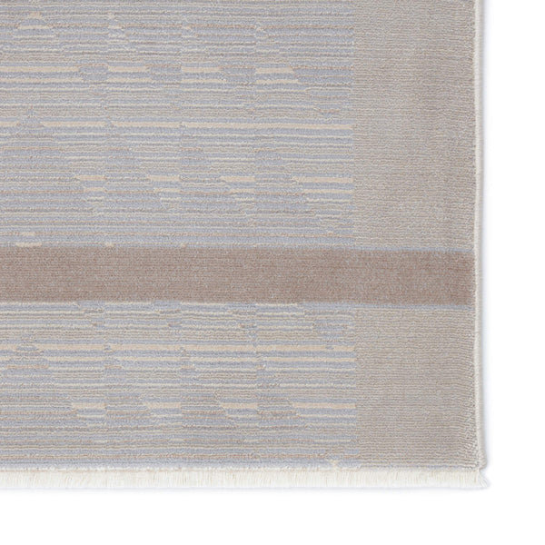 Jaipur Living Jaipur Living Linus Tribal Taupe Viscose Blend Rug with Carved High-low Pile Texture Taupe 5'X7'6" RUG151033