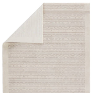 Jaipur Living Jaipur Living Linus Tribal Taupe Viscose Blend Rug with Carved High-low Pile Texture Cream 7'10"X10'10" RUG151038