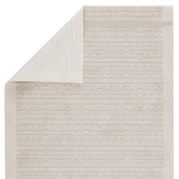 Jaipur Living Jaipur Living Linus Tribal Taupe Viscose Blend Rug with Carved High-low Pile Texture Cream 7'10"X10'10" RUG151038