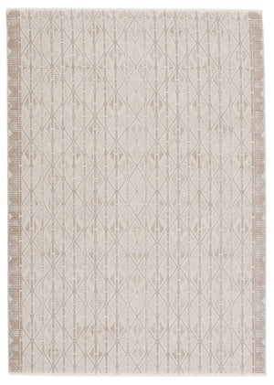 Jaipur Living Jaipur Living Ozias Tribal Trellis Power Loomed Viscose Blend Rug for Neutral Interiors 7'10"X10'10" RUG151042