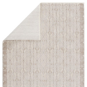 Jaipur Living Jaipur Living Ozias Tribal Trellis Power Loomed Viscose Blend Rug for Neutral Interiors 7'10"X10'10" RUG151042