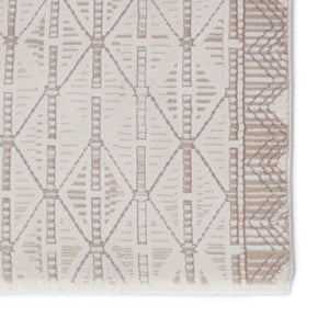 Jaipur Living Jaipur Living Ozias Tribal Trellis Power Loomed Viscose Blend Rug for Neutral Interiors 7'10"X10'10" RUG151042