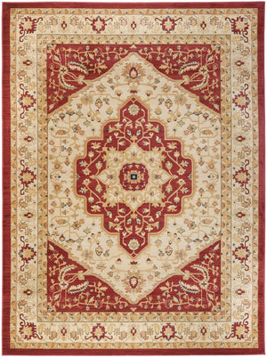Safavieh Austin Exquisite Area Rug - Timeless Elegance With Floral Motifs And Plush Comfort For Your Home Red ,Navy Polypropylene Aus1580-4070-24