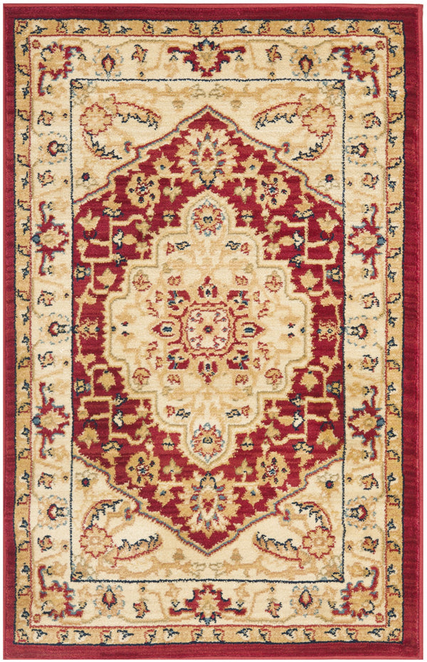 Safavieh Austin Exquisite Area Rug - Timeless Elegance With Floral Motifs And Plush Comfort For Your Home Red ,Navy Polypropylene Aus1580-4070-24