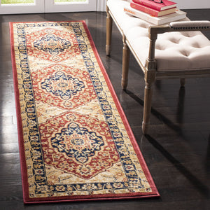 Safavieh Austin Exquisite Area Rug - Timeless Elegance With Floral Motifs And Plush Comfort For Your Home Red ,Navy Polypropylene Aus1580-4070-24