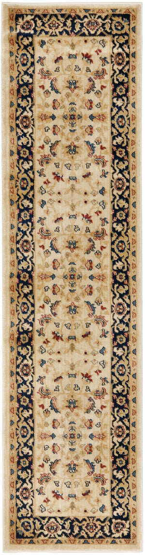 Safavieh Austin Power Loomed Accent Rug – Timeless Elegance With Traditional Patterns For Every Room Decor Cream ,Navy Polypropylene Aus1610-1170-28