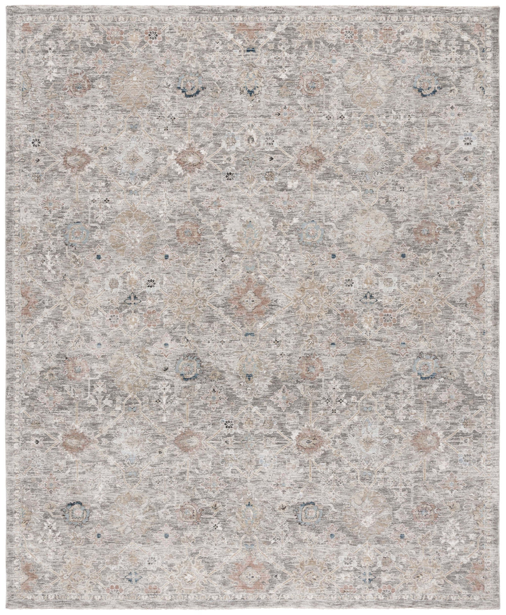 Safavieh Autumn Area Rug - Timeless Elegance For Your Home, Transitional Design With Floral Motifs And Durability Grey ,Rust Blue Polyester Pile Aut506f-8