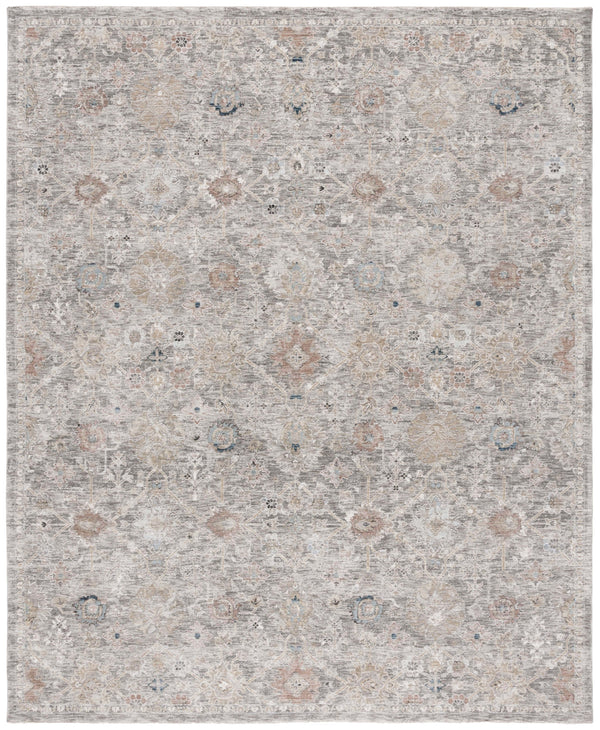 Safavieh Autumn Area Rug - Timeless Elegance For Your Home, Transitional Design With Floral Motifs And Durability Grey ,Rust Blue Polyester Pile Aut506f-8