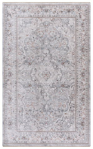 Safavieh Autumn Elegant Area Rug - Soft Polyester Pile, Transitional Style For Living Room Or Bedroom Decor Grey ,Ivory Rust Polyester Pile Autc505f-5