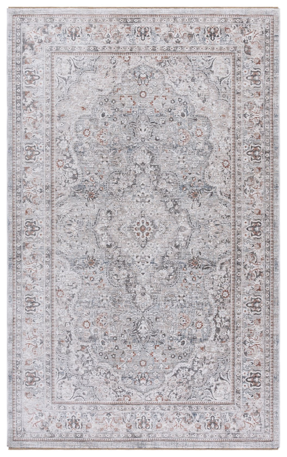 Safavieh Autumn Majestic Area Rug – Elegant Transitional Design For Sophisticated Living Spaces And Comfort Rust ,Ivory Brown Polyester Pile Autc505r-9