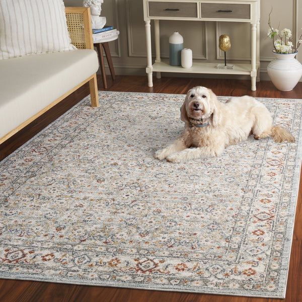 Safavieh Avalon Area Rug - Elegant Ivory And Light Blue Design With Softness, Durability, And Eco-friendly Quality Light Blue ,Ivory Polyester Ava210k-4