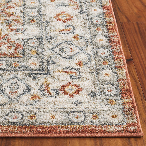 Safavieh Avalon Area Rug - Elegant Ivory And Light Blue Design With Softness, Durability, And Eco-friendly Quality Rust ,Grey Polyester Ava210p-7r
