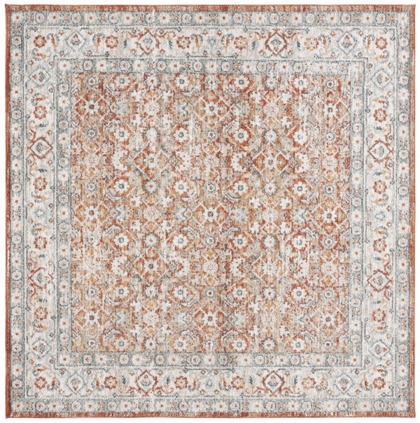 Safavieh Avalon Area Rug - Elegant Ivory And Light Blue Design With Softness, Durability, And Eco-friendly Quality Rust ,Grey Polyester Ava210p-7r