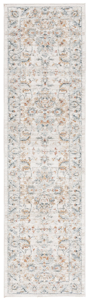 Safavieh Avalon Elegant Rectangle Area Rug With Timeless Floral Design In Ivory And Light Blue Hues Ivory ,Light Blue Polyester Ava220a-9