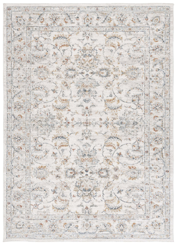 Safavieh Avalon Elegant Rectangle Area Rug With Timeless Floral Design In Ivory And Light Blue Hues Ivory ,Light Blue Polyester Ava220a-9
