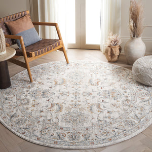 Safavieh Avalon Elegant Rectangle Area Rug With Timeless Floral Design In Ivory And Light Blue Hues Ivory ,Light Blue Polyester Ava220a-9