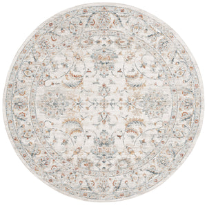 Safavieh Avalon Elegant Rectangle Area Rug With Timeless Floral Design In Ivory And Light Blue Hues Ivory ,Light Blue Polyester Ava220a-9