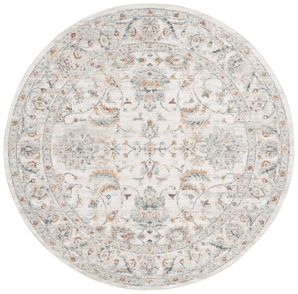 Safavieh Avalon Elegant Rectangle Area Rug With Timeless Floral Design In Ivory And Light Blue Hues Ivory ,Light Blue Polyester Ava220a-9