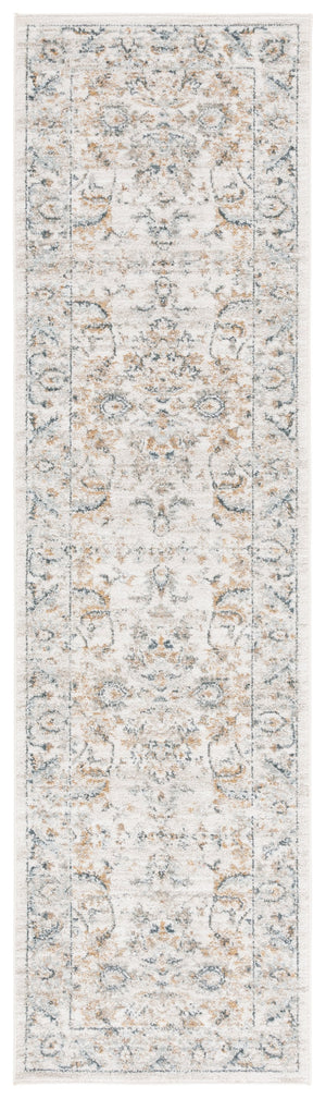 Safavieh Avalon Elegant Rectangle Area Rug With Timeless Floral Design In Ivory And Light Blue Hues Ivory ,Blue Gold Polyester Ava220b-5