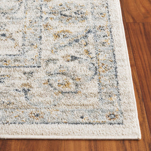 Safavieh Avalon Elegant Rectangle Area Rug With Timeless Floral Design In Ivory And Light Blue Hues Ivory ,Blue Gold Polyester Ava220b-5