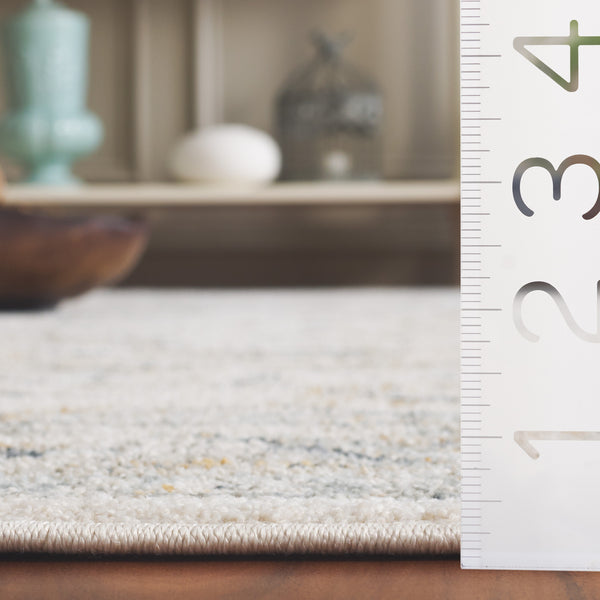 Safavieh Avalon Elegant Rectangle Area Rug With Timeless Floral Design In Ivory And Light Blue Hues Ivory ,Blue Gold Polyester Ava220b-5