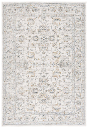 Safavieh Avalon Elegant Rectangle Area Rug With Timeless Floral Design In Ivory And Light Blue Hues Ivory ,Blue Gold Polyester Ava220b-5