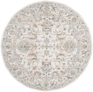 Safavieh Avalon Elegant Rectangle Area Rug With Timeless Floral Design In Ivory And Light Blue Hues Ivory ,Blue Gold Polyester Ava220b-5