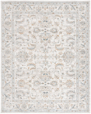 Safavieh Avalon Elegant Rectangle Area Rug With Timeless Floral Design In Ivory And Light Blue Hues Ivory ,Blue Gold Polyester Ava220b-5
